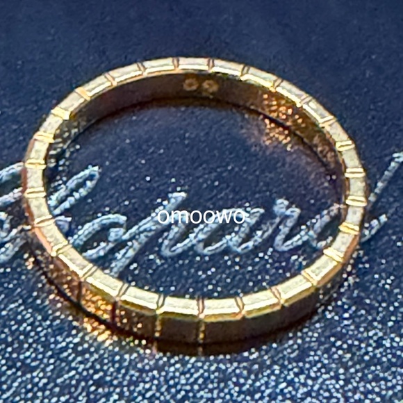 Chopard Ice Cube Rose Gold 53 Size Ring 18K Pre loved - Picture 7 of 9